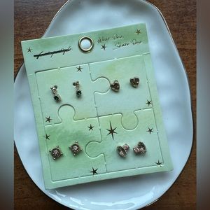 Free people Wear One Share One Puzzle Piece Stud Pack (Set of 4)